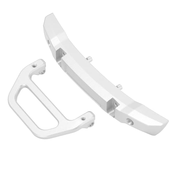 Forreste Stødfanger i Aluminium med U-Formet Krog til RC Biler - Tilbehør til AXIAL 1/24 SCX24 Sølv