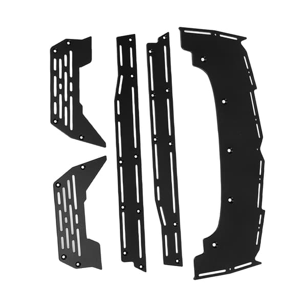RC Side Pedal Aluminium Legering Opgraderingsdele til ARRMA 1/7 1/8 RC Biler Sort