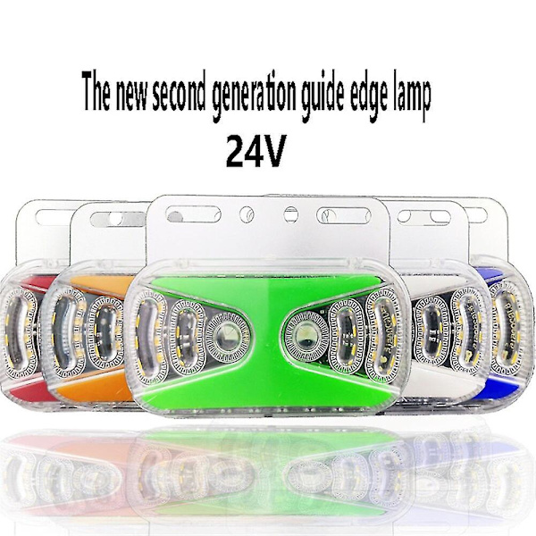 24v led varsellampe bil lastebil sidemarkeringslys Bil eksternt signal indikatorlampe varsel baklys Yellow