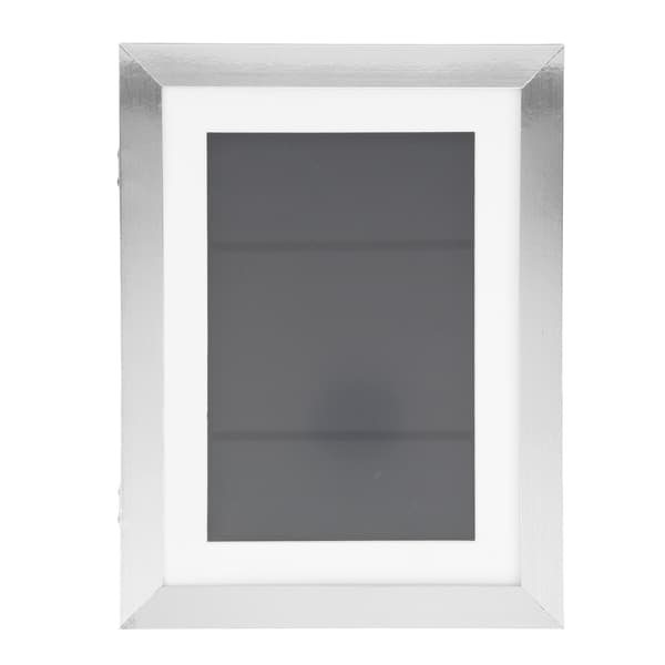 Konstramar för barn DIY Konstverk Bildram Frontöppning Barn Ritning Display Silver