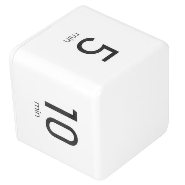 Gravity Sensor Digital Timer Cube Display 1 3 5 10 Minutter Tidsstyring for Hjem Kjøkken Skole Kontor