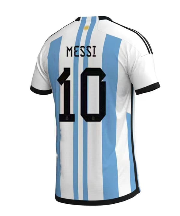 【BQ】VM 2022 Ny Argentina Trøye Nr 10 Messi XL
