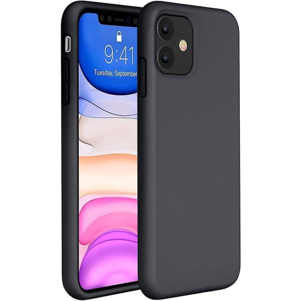 Coque En Silicone Compatible Avec Iphone 11 6,1 Pouces (2019), Protection Complte Du Corps En Caoutchouc Gel Antichoc, Coque De Protection Contre Les cool black For iPhone 13