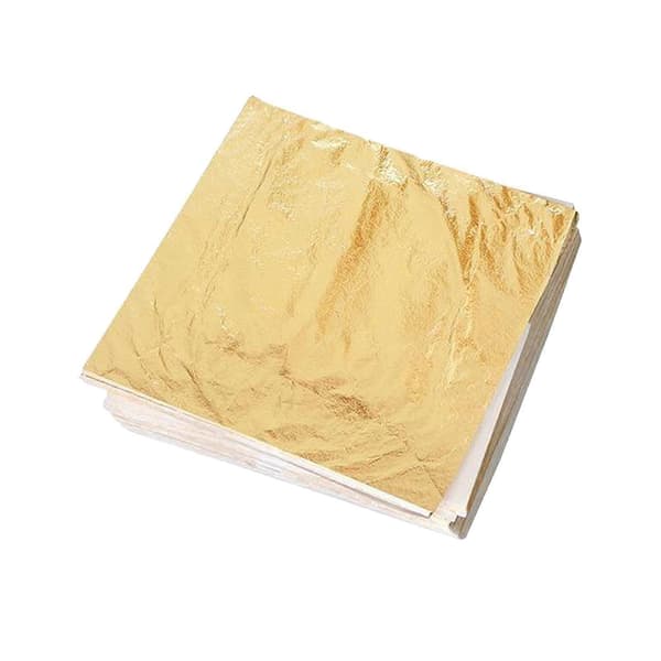 200 kpl jäljitelmäkultalehtiä, 14 cm kultalehtiä, kullatusfolio, jäljitelmäpaperi