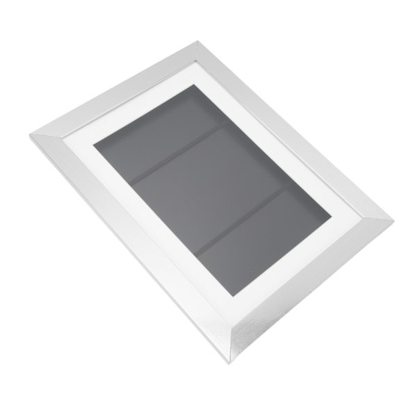 Konstramar för barn DIY Konstverk Bildram Frontöppning Barn Ritning Display Silver