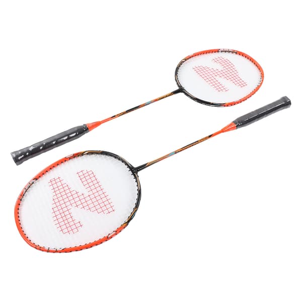 Kolfiberlegering Badmintonracket Par med Förvaringsväska för Träningsmatch