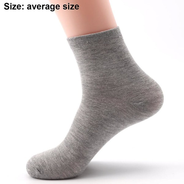 5pcs Men's Tube Cotton Sockswarm Comfortable,and Durable,for Winter And Cold-light Gray-average Size