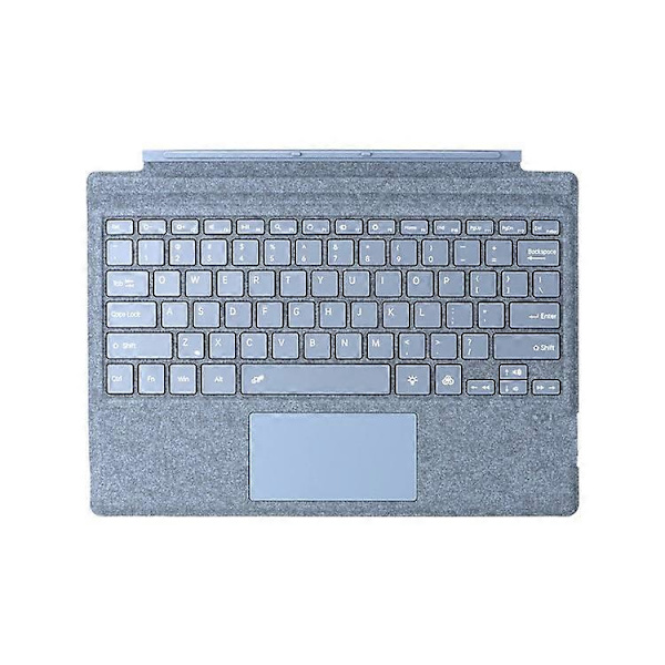【BQ】1089D Compatible Colorful Backlit Bluetooth Keyboard with Touchpad for Microsoft Surface Pro 7+ / 7 / 6 / 5 / 4 / 3 LightBlue