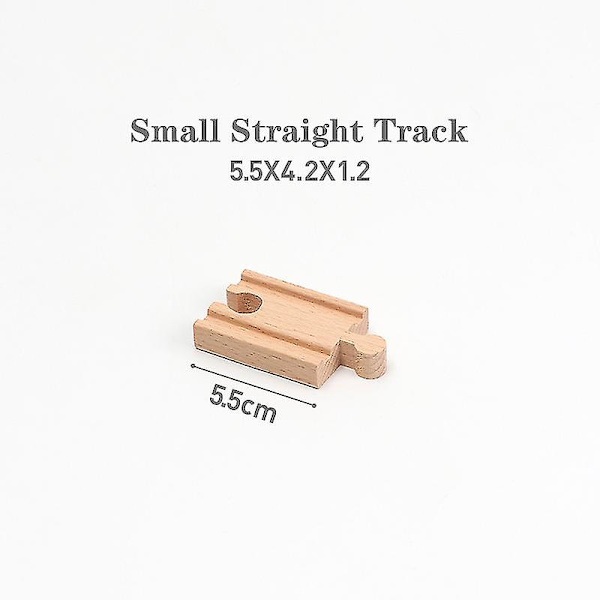 Hhcx-all Kinds Wooden Railway Train Track Accessories Beech Wooden Tracks Set Bridge Building Toys Parts Fit Biro Train Toy New WJ-JM-12-24