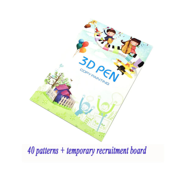 3d pen maleri undervisningsmateriale kopiering album 40 mønstre til at sende gennemsigtige kopiering bord