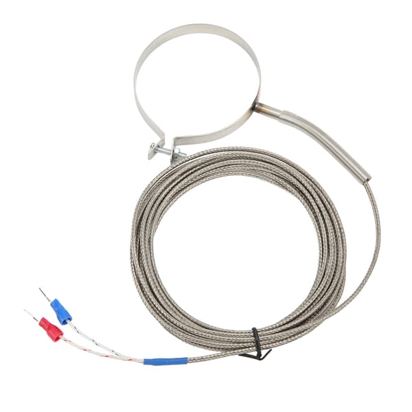 60mm Rostfritt Stål Termoelement 0‑400°C K Typ Temperatursensor Gänga för Industri 3 Meter / 9.8ft