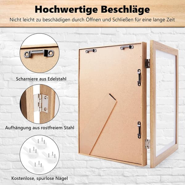 [BQ]4-pack Träfärg A4 Barnramar - Eco MDF, Collageram för Barns Konstverk[CP]