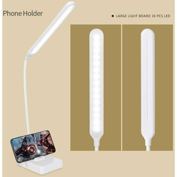 Trådløs LED-bordlampe - USB-genopladelig - 2000 mAh batteri - Touch-kontrol - 3 farver