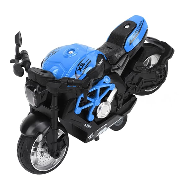 Alloy Motorcykel Model Høj Simulation Cool Lyd Lys Træk Tilbage Motorcykel Legetøj til Børn Blå