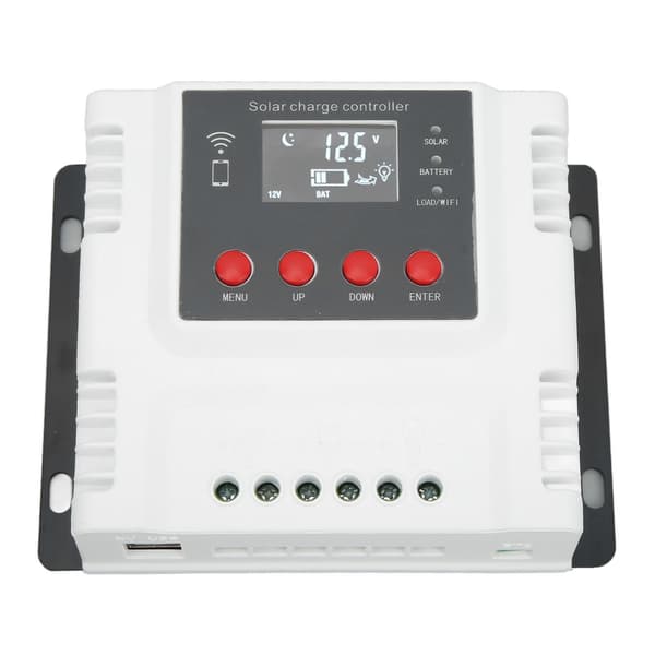12V 24V 48V Solarladdningsregulator 20A LCD-display Överladdningsskydd Batteriregulator