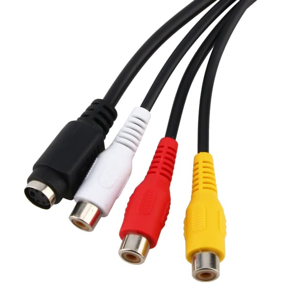 PC Bærbar VGA SVGA til S-Video 3 RCA AV TV Adapter Konverterer Kabel