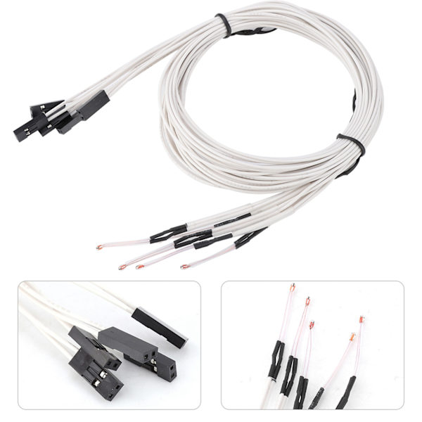 5PCS 3D-skrivare Temperatursensor 100K 3950 Termistor Med Terminal