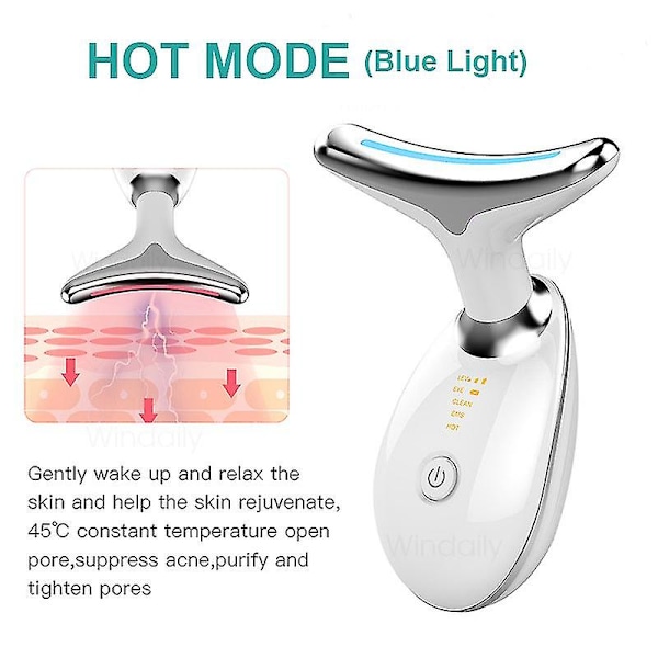 Kaula Face Beauty Device Led Photon Therapy Ihoa Kiristä Vähennä Kaksoisleuka Anti Wrinkle Poista Lifting Hierontalaite Ihonhoitotyökalut No Retail Box