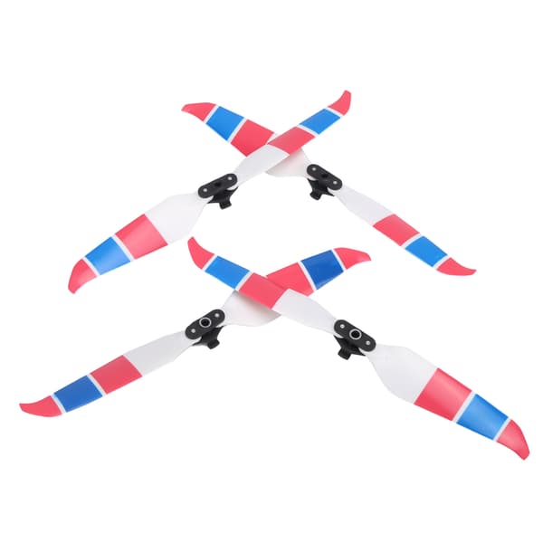 Farverige støjsvage propeller til Mavic Air 2 og Air 2S rød og blå