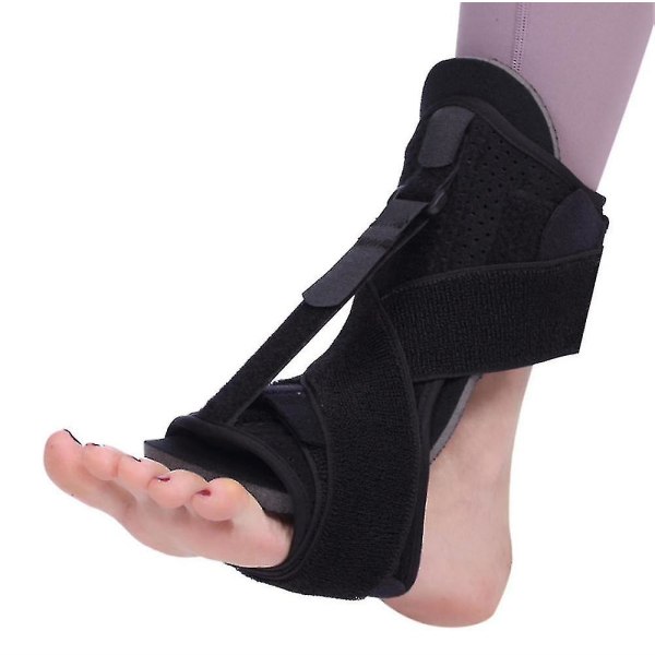 Justerbar ankelskinne Foot Drop Orthosis Støtte for Plantar Fasciitis, Arch Fot Smerter, Achilles senebetennelse Støttefot