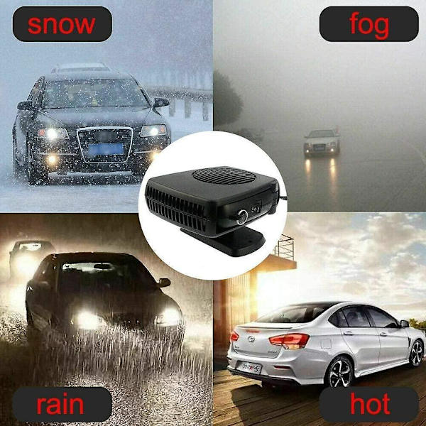 12V 200W Bilvärmare Bärbar Kylare Och Kylare Defroster, Värmefläkt Vindruta Defroster Avfrostning