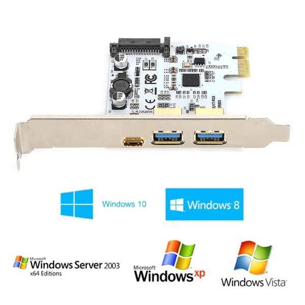 VL805 Master Adapter Utvidelseskort Riser med SATA Strømport