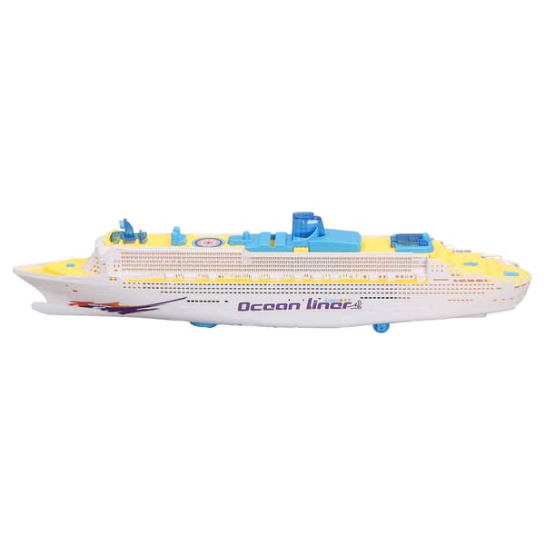 Børns Krydstogtskib Model Lyd Effekter LED Lys Universal Rotation Ocean Liner Bådlegetøj til Drenge Piger