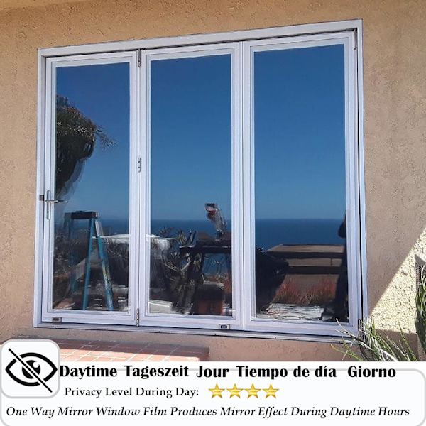 Privacy Window Film Privacy Window Film Spejlfilm One Way Window 45×200CM