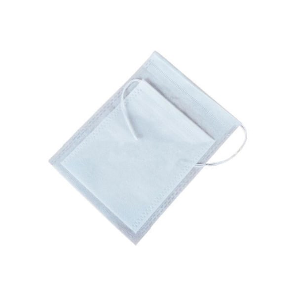Tefilter, Tomme Teposer, Engangs Te-diffuser til Løs Te, Fødevaregodkendte Non-woven Stof Teposer med Snøre, Multipurpose Poseposer til