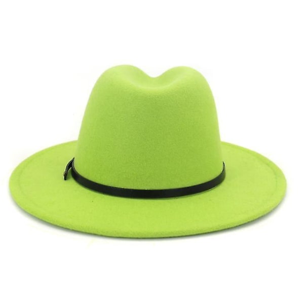 Naisten tai miesten villainen huopa Fedora-hattu green