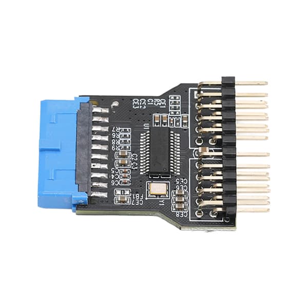 USB 3.0 19pin Adapter til Dobbelt 9Pin Adapter Sort PCB Metal Plastik 480Mbps USB 3.0 Hun Header Splitter til Win