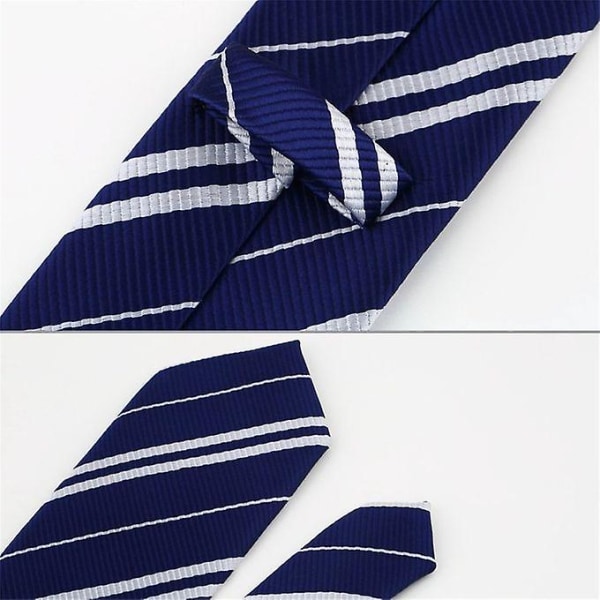 Klassisk slips tillbehör Robe lång slips kostym diagonala ränder Terylene-röd och gul