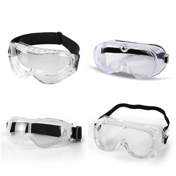 Medicinske beskyttelsesbriller, sikkerhedsbriller, pasform over briller, anti-dug, anti-stænk (1 pakke) C2