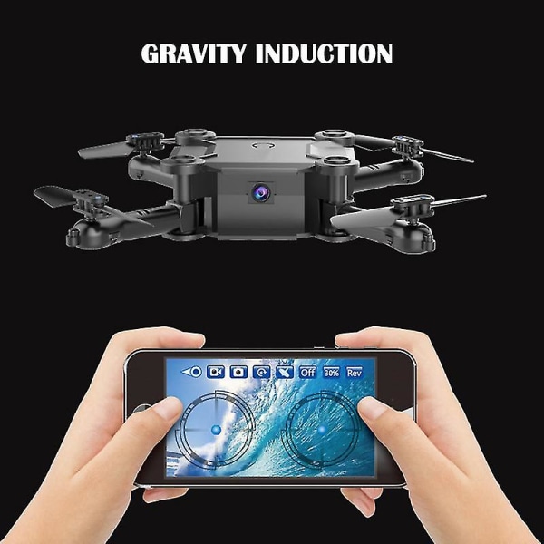 Mini Rc Drone Wifi Selfie Sammenleggbar 2,4g Quadcopter med fjernkontroll No Aerial Photography