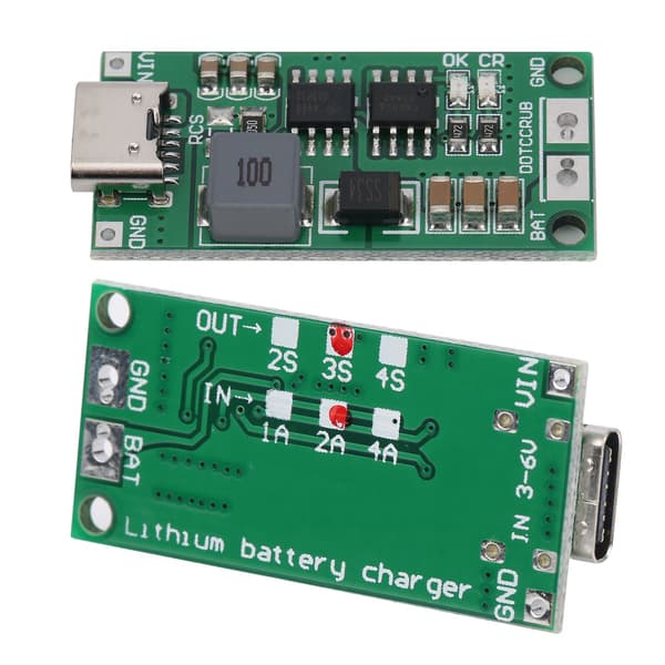 Step Up Boost Li-ion Batteriladermodul Batteriladerkort DDTCCRUB 3S-2A