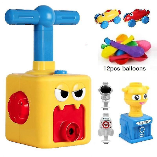 Hhcx-car Balloon Toys Decoration Fun Inertia Balloon Power Educational Game Kids Children Boys Girls Birthday Christmas Gifts 12pcs balloons