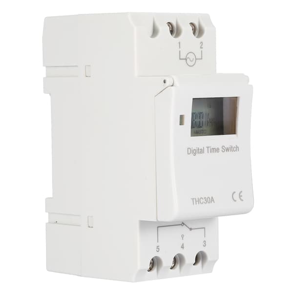 THC 30A Digital Timer Switch Programmerbar Elektronisk Tidkontrollbrytare (12V)
