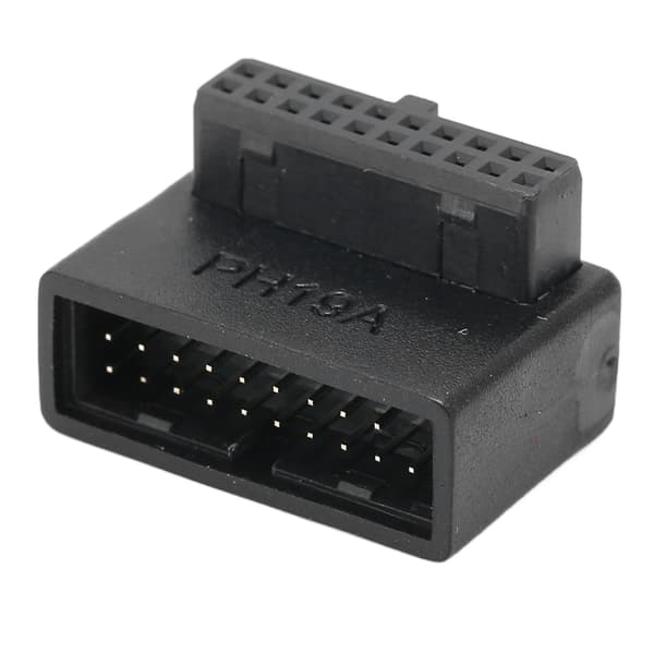 Etupaneelin USB-sovitin - 90° kyynärpää USB3.0 19Pin - 20Pin Header-sovitin PC-emolevyille