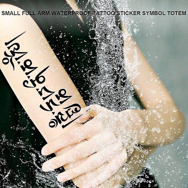 Liten Full Arm Totem Symbol Vattentät Tatuering Sticker Mode Vackert