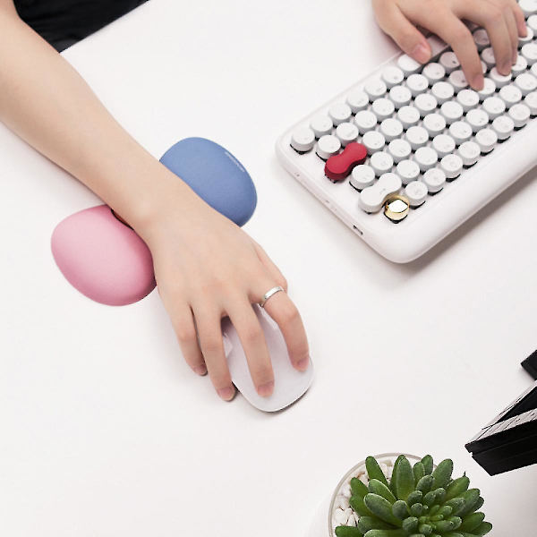 Ergonomisk silikongel handledsstödmusmatta, minskar effektivt handledströtthet och smärta