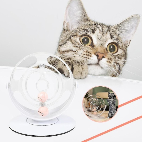 Hhcx-funny Cat Pet Toy Cat Toys Intelligence 360 Rotation Interactive Space Spinning Cat Toy Balls