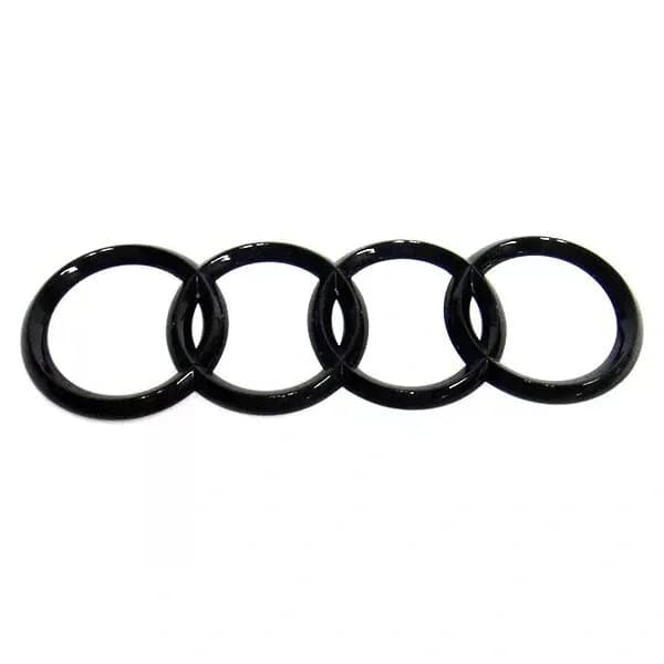 Glossy Black Trunk Lid Boot Ring Badge Emblem for Audi A3 A4 S4 A5 A6 S 192x62mm