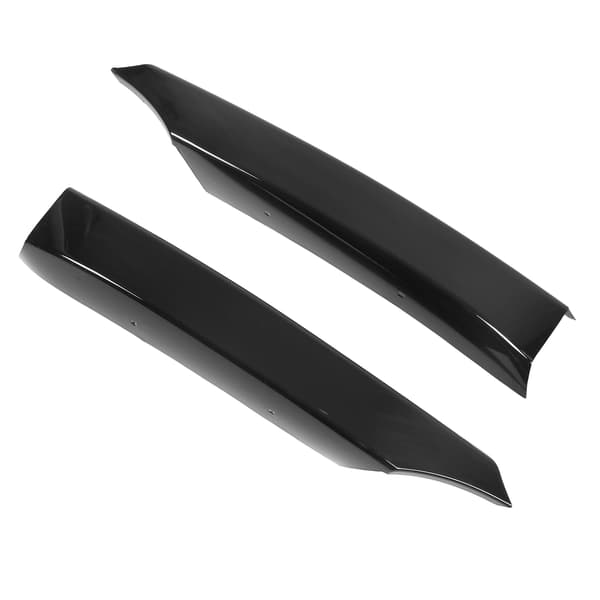 2 stk. Blanke Sorte Forlygte Spoiler Venstre Højre til 1 Serie E82 E88 M‑Tech 2008‑2013