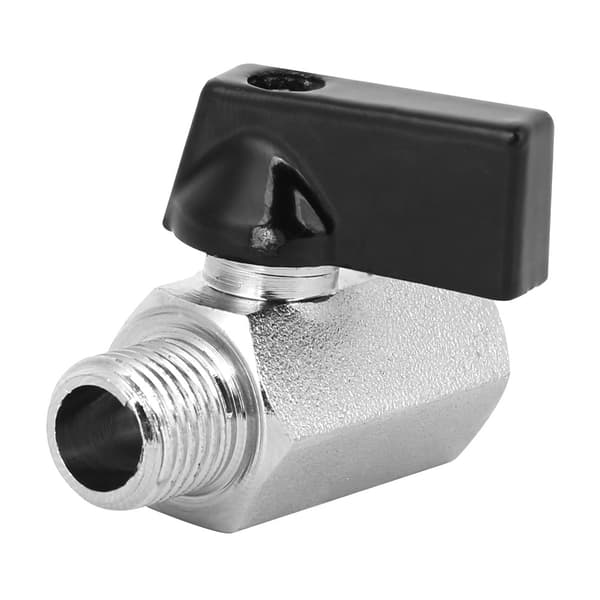 2 st Mini Abrasive Blasting Mässing Pneumatisk Kulventil Luftkompressortillbehör G1/4in