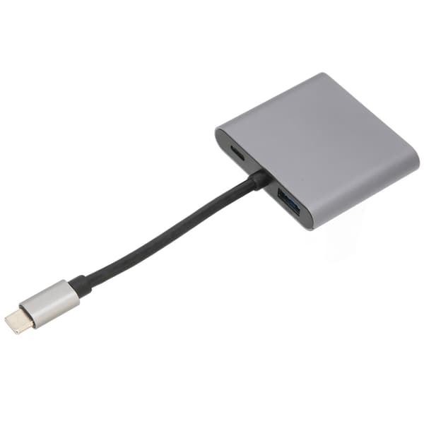 USB-C til Dual High Definition Multimedia Interface Adapter 4 i 1 4K 5 Gbps 60W Opladningsdockingstation til OS X