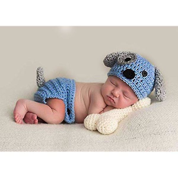 Valokuvaustarvikevauvan baby virkattu neulottu hattu Cap Girl Boy