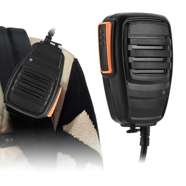 Handhållen Walkie Talkie-högtalarmikrofon för Kenwood/Quansheng/Baofeng UV5R/888S (2 PIN-koder)