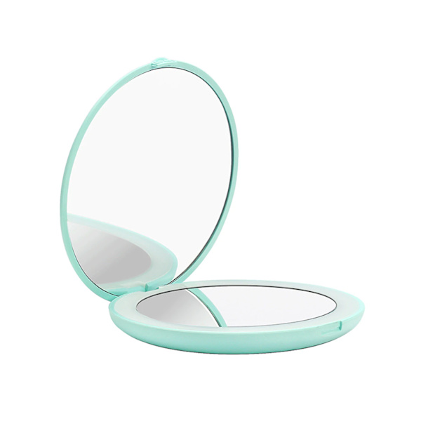 Wobsion LED-valaistu matkameikkipeili, 1x/10x suurennus kompakti peili