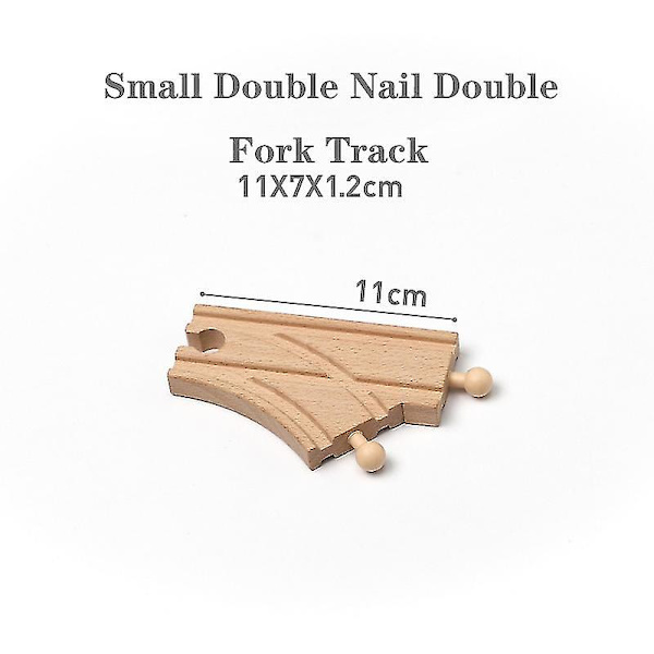 Hhcx-all Kinds Wooden Railway Train Track Accessories Beech Wooden Tracks Set Bridge Building Toys Parts Fit Biro Train Toy New WJ-JM-12-68