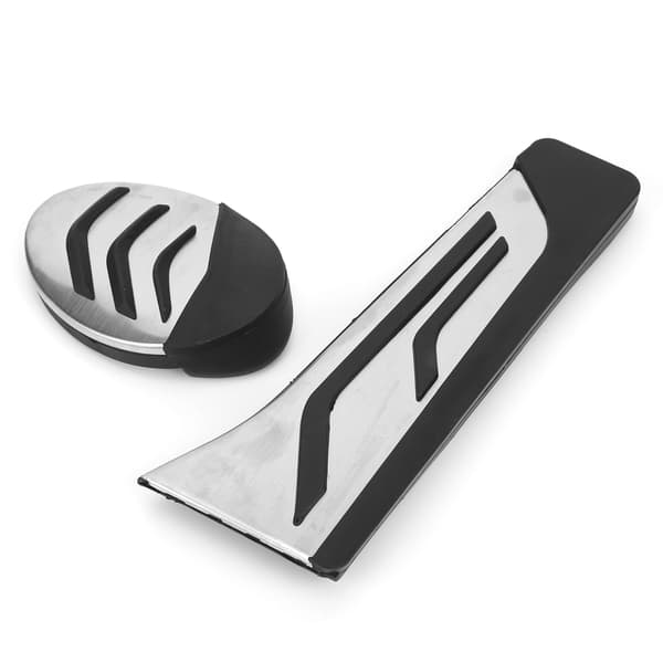 2PCS acceleratorbromspedal Rostfritt stålbyte för 2-serie MPV F45 / F46 2015-2021 vänsterstyrd